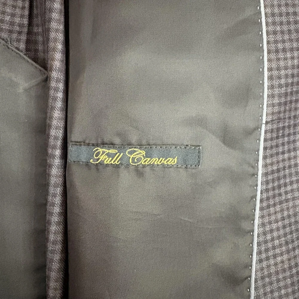Brooks Brothers Blazer Mens 40R Blue Check Wool BrooksCool
